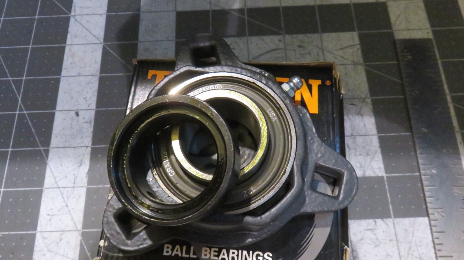 Timken GVFD 1-3/16 3-Bolt Flanged Mounted Bearings Eccentric Locking Collar