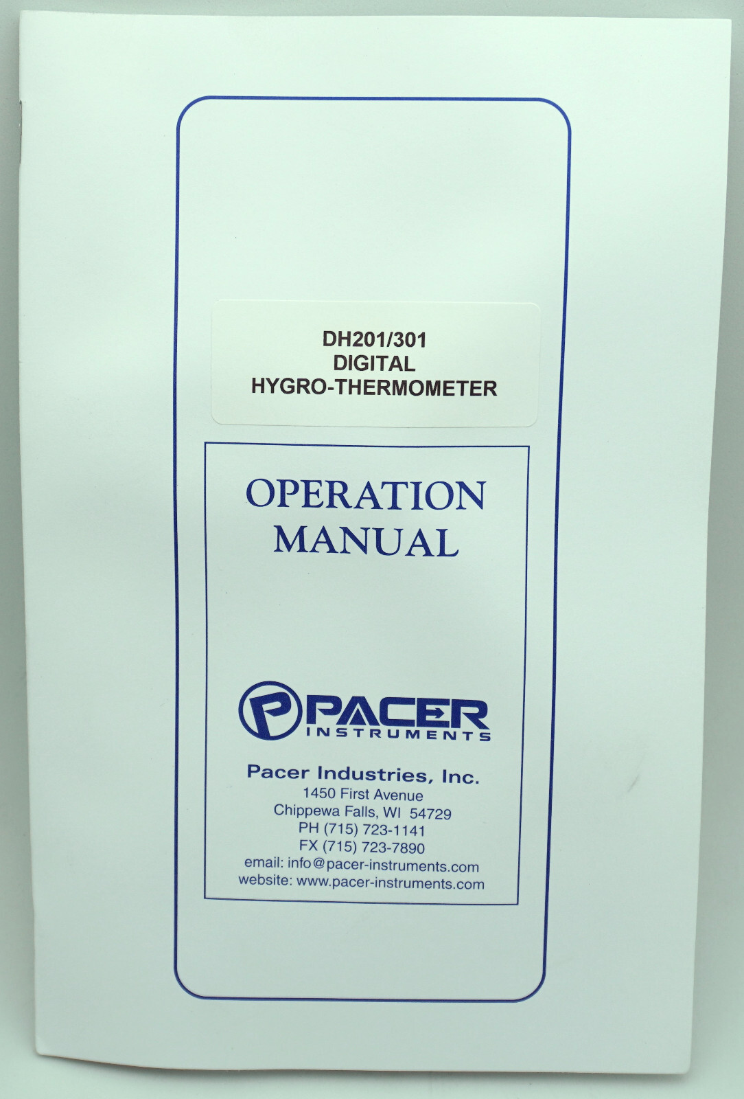 Pacer DH-201 Digital Hygro-Thermometer