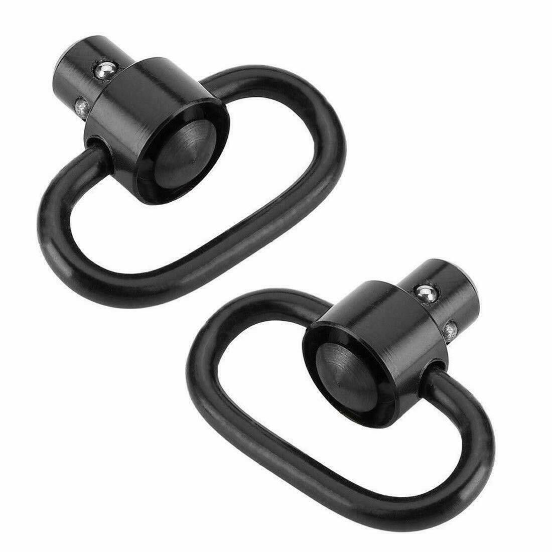 2Pcs Heavy Duty Flush Push Button 1.25" Quick Detach Rifle QD Sling Swivel Mount