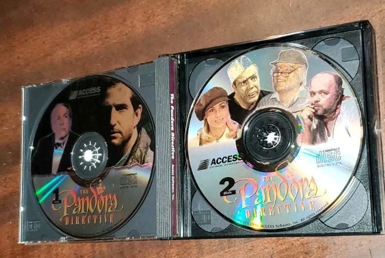 The Pandora Directive Tex Murphy Interactive Movie PC Disk 1 - 3 1996 Access