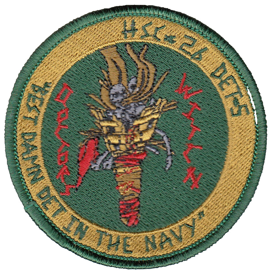 HSC-26 CHARGERS DET 5 "BEST DAMN DET IN THE NAVY" SHOULDER PATCH