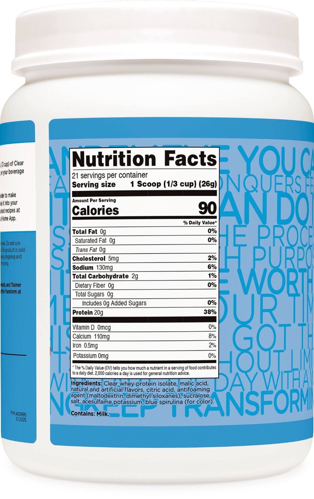 TransformHQ Clear Whey Protein Isolate (WPI) (Rocket Pop Flavored)