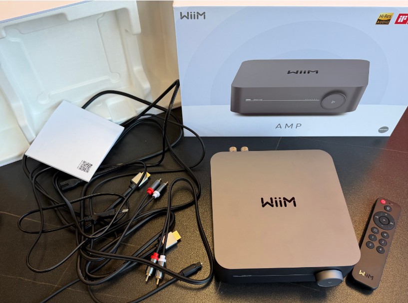 WiiM Amp WiFi 120W×2 Amplifier HDMI ARC Remote Full Accessories Open Box