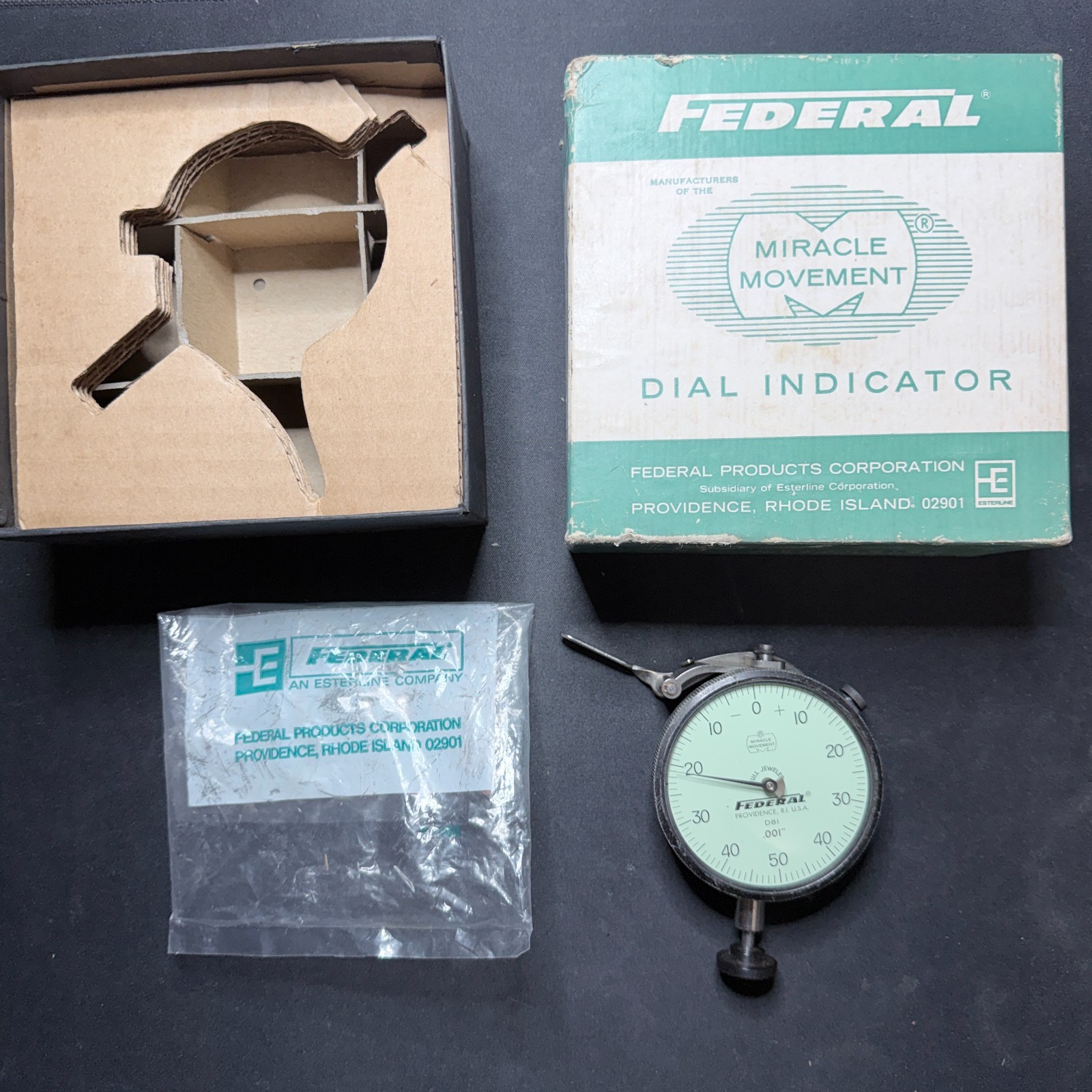 Federal D81 0.001" Dial Indicator in Original Box