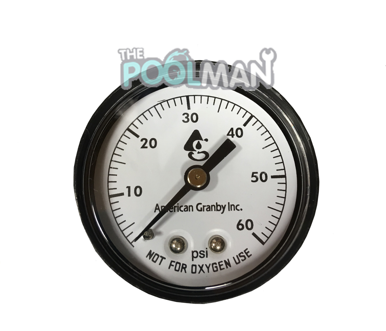 New 60LB Back Mount Pressure Gauge 1/4" MNPT for Swimming Pool Filters