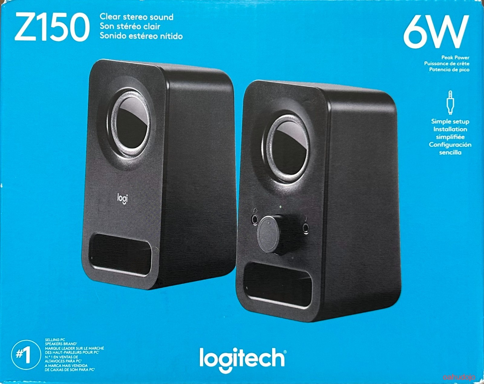 Logitech Z150 2.0 MULTIMEDIA SPEAKERS Black 6W New Open Box