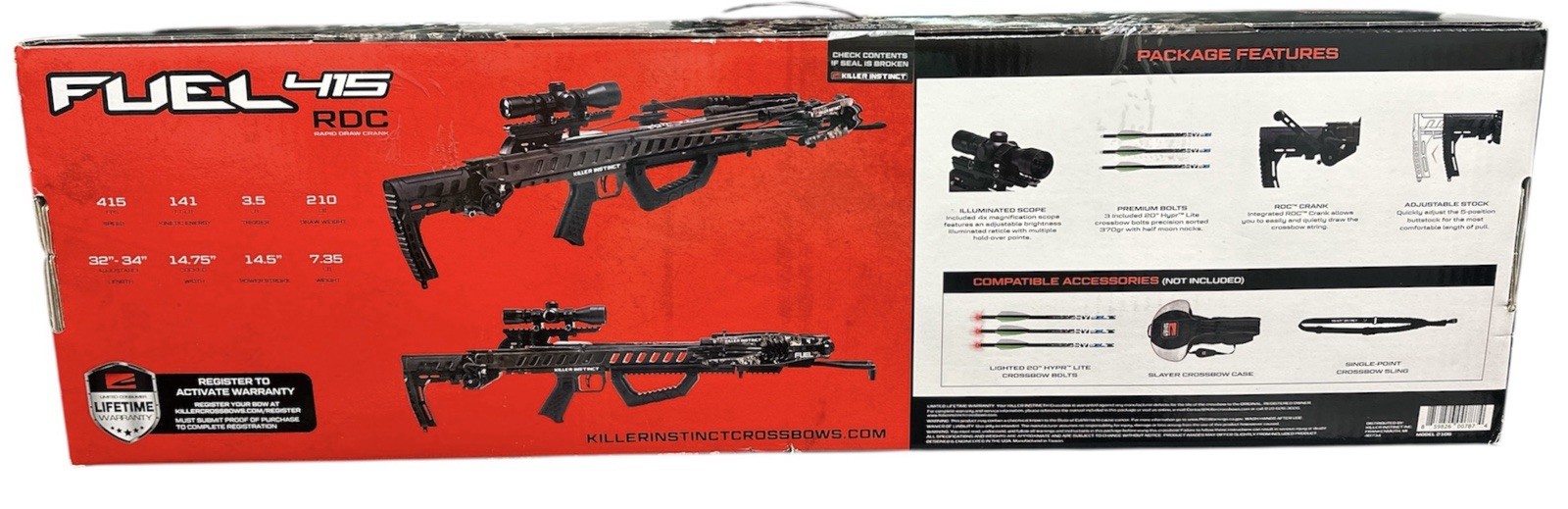 Killer Instinct Fuel 415 W/ RDC Scope Crossbow (‎2106)