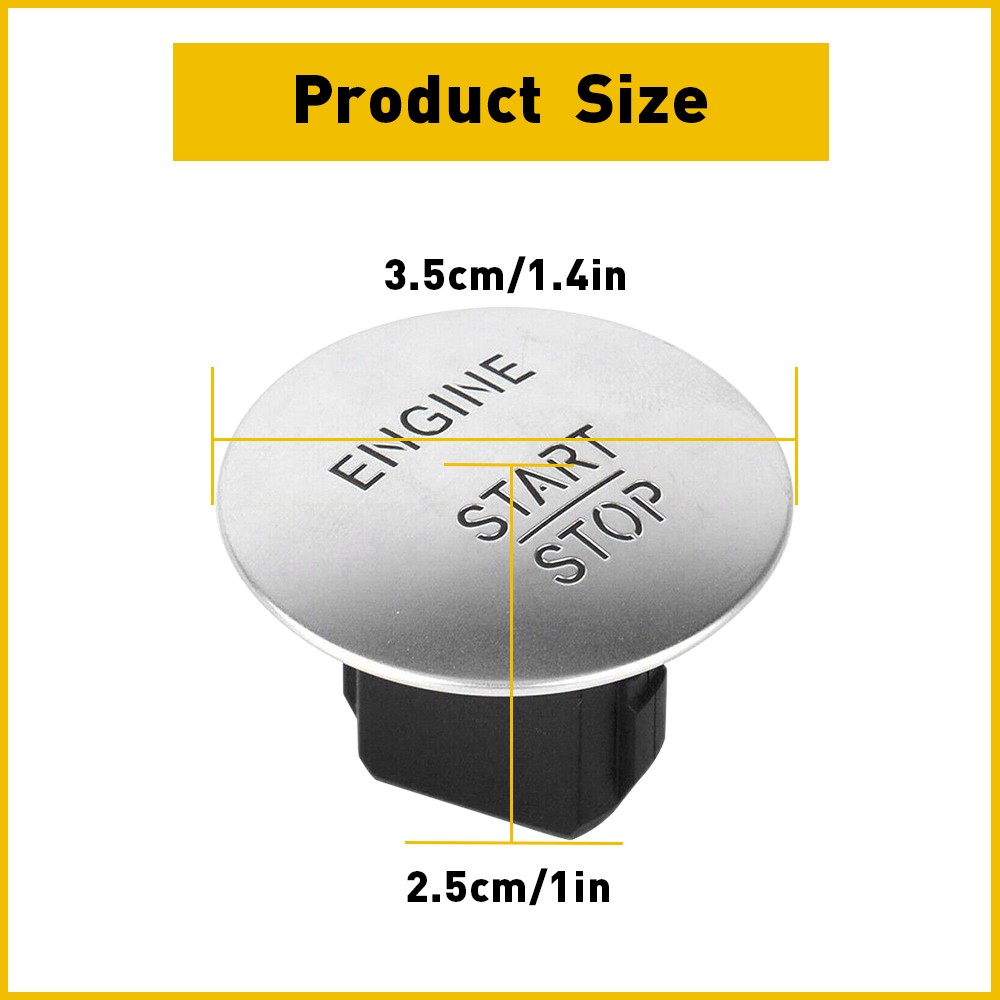 Push To Start Button Fits Mercedes Keyless Benz Go Engine Start Stop Push Button