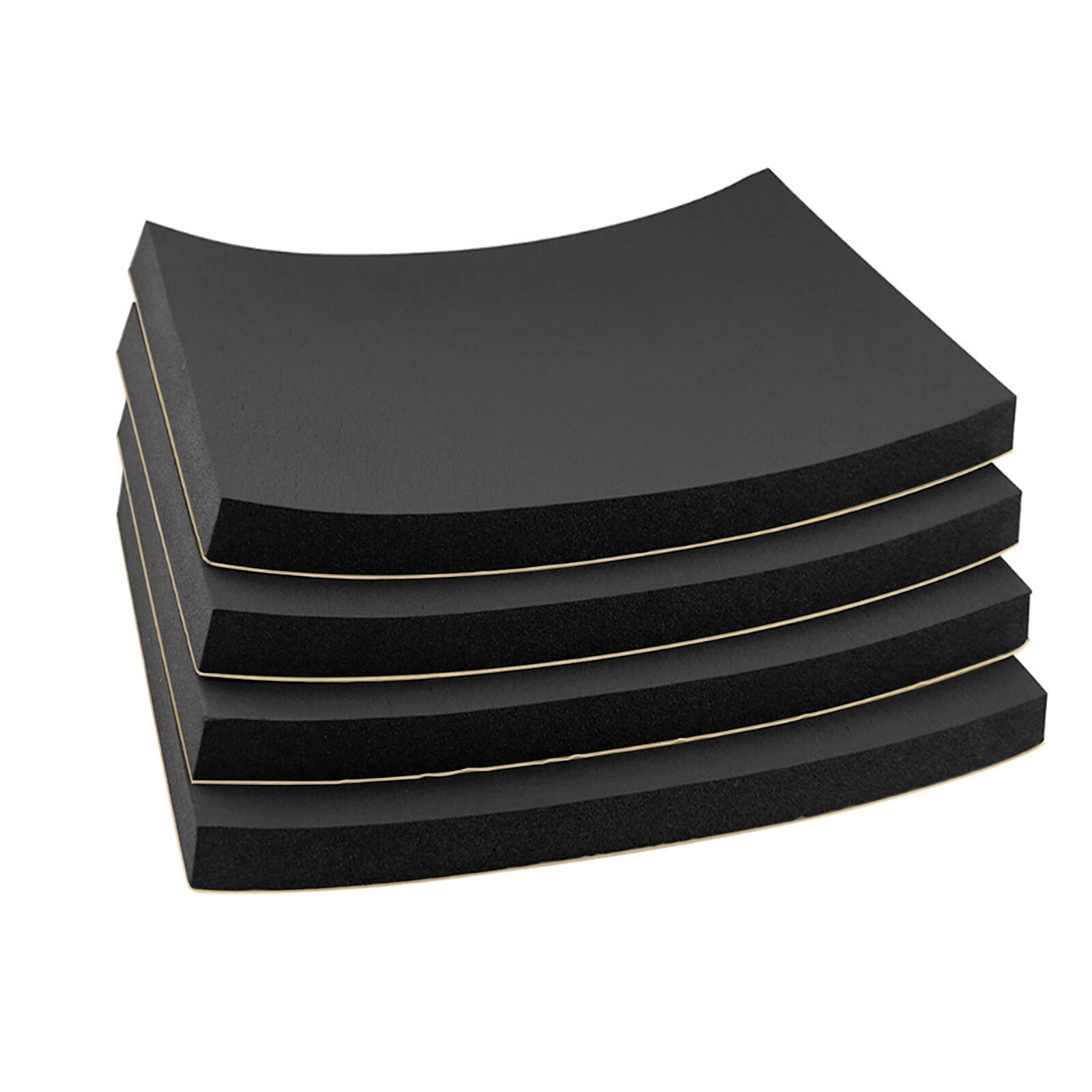 4 Sheets 12" x 12" Adhesive Neoprene Rubber Sheet Sponge Foam Pad for Craft 4/5"