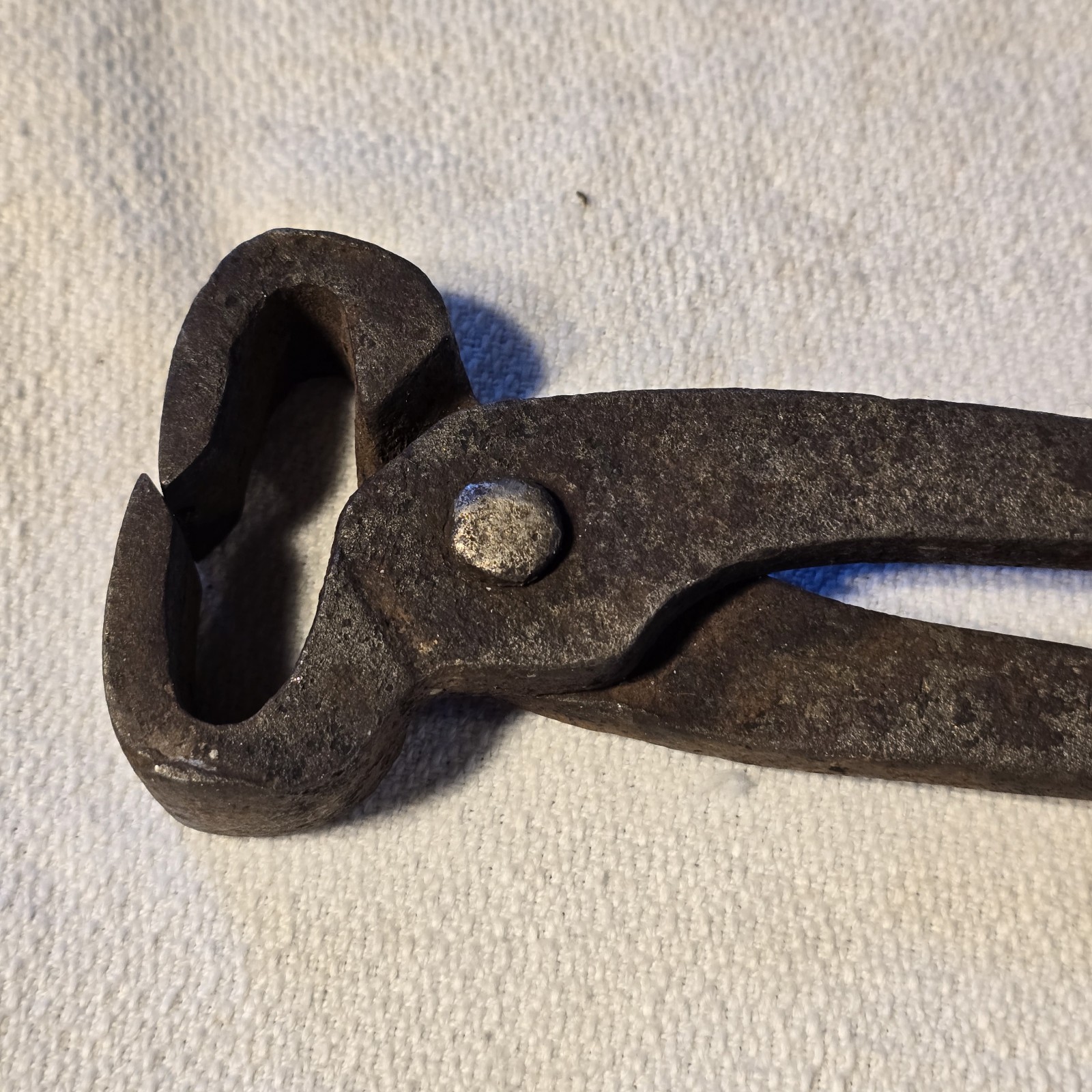 Antique Hand Forged Blacksmith Farrier Horseshoe Pull-Off 12” Primitive Forge