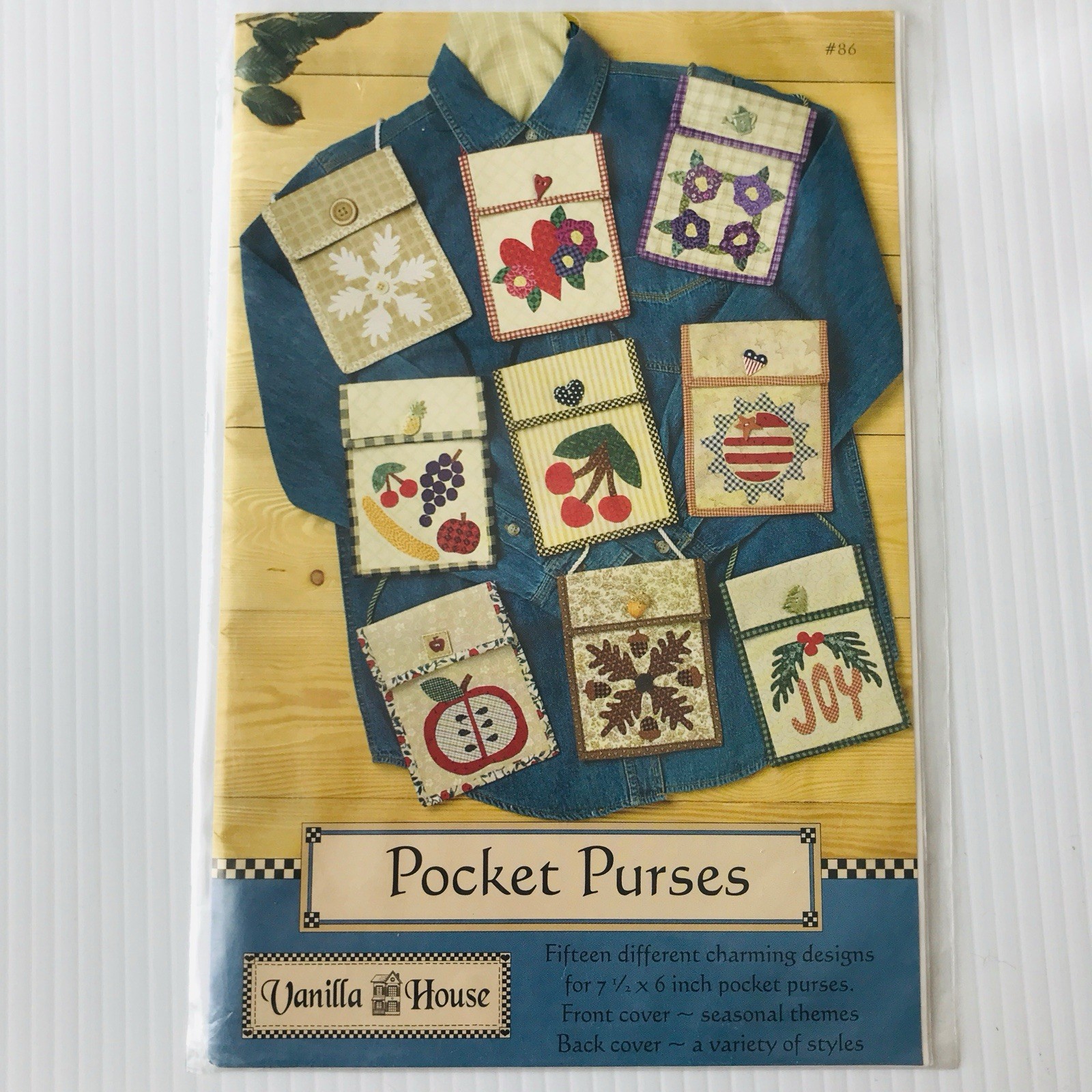 Vanilla House POCKET PURSES 15 Different Designs Uncut 1999