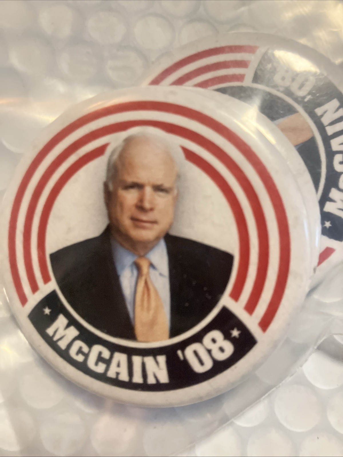 John McCain 2008 Presidential Campaign Pinback Button