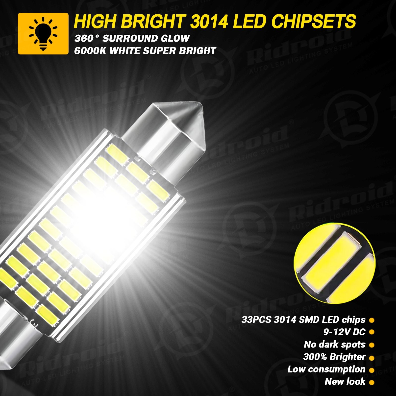 12X White LED Interior Light Package Kit For 2007-2013 Chevy Silverado 1500 2500