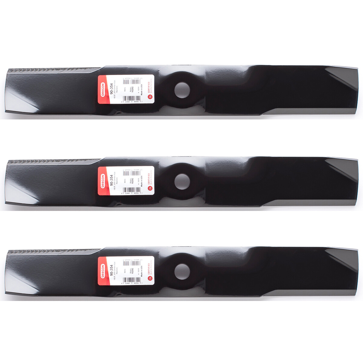 3PK Oregon Heavy Duty Blade for 54" John Deere Z425, Z435, Z445, X320, X340