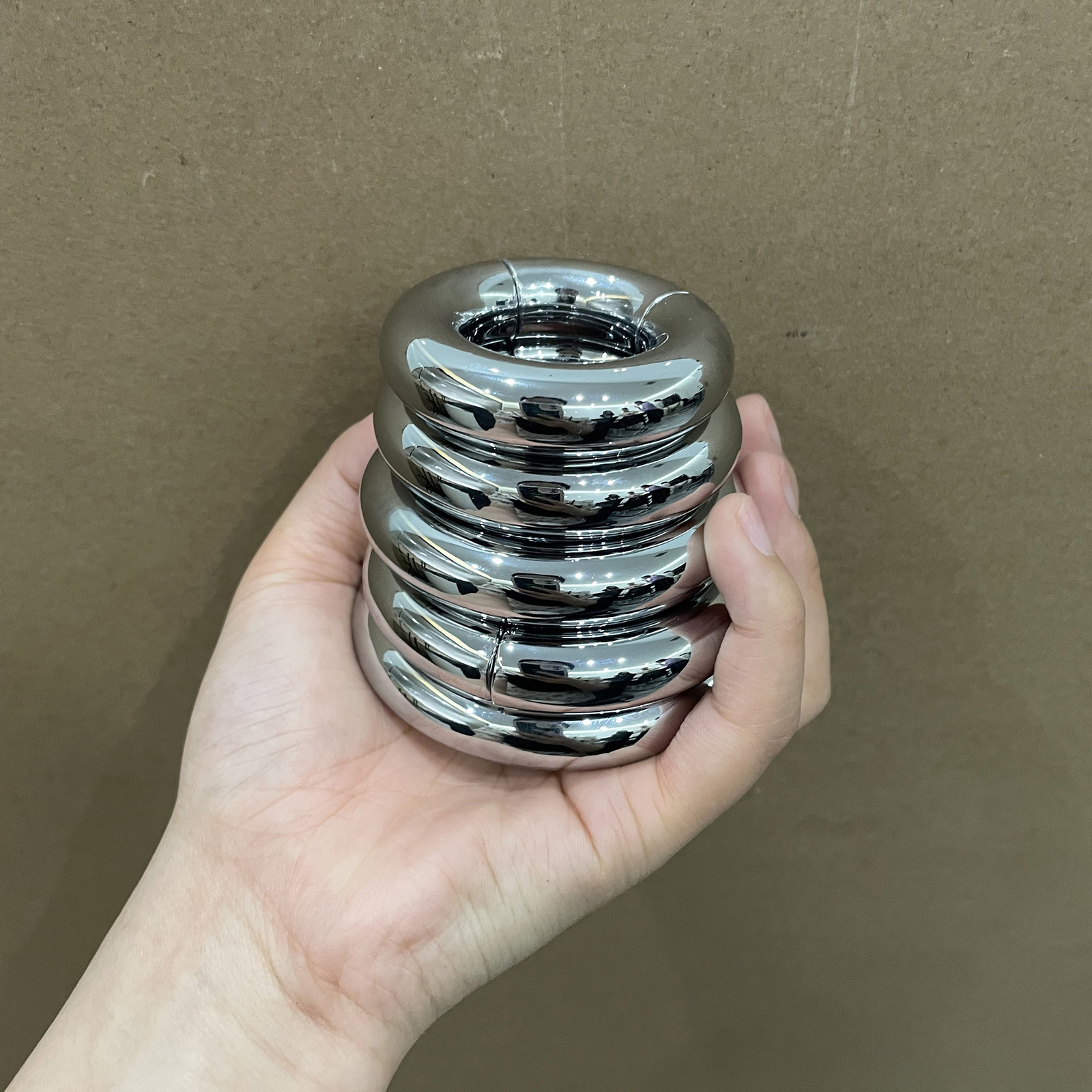 Male Stainless Steel Ball Stretcher Weight Heavy Magnetic Ball Stretching Weight