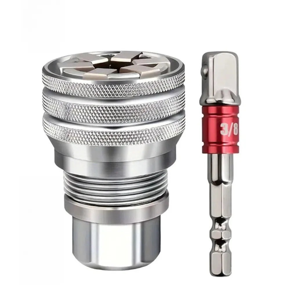 10-19mm Universal Socket Tool Adjustable Multifunction Wrench Sleeve Adapter Kit