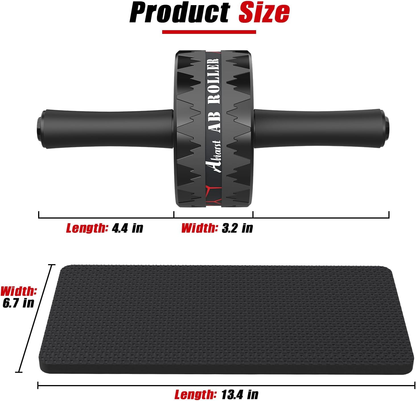 Ab Roller Wheel, Abs Workout Equipment for Abdominal & Core Strength Training, H