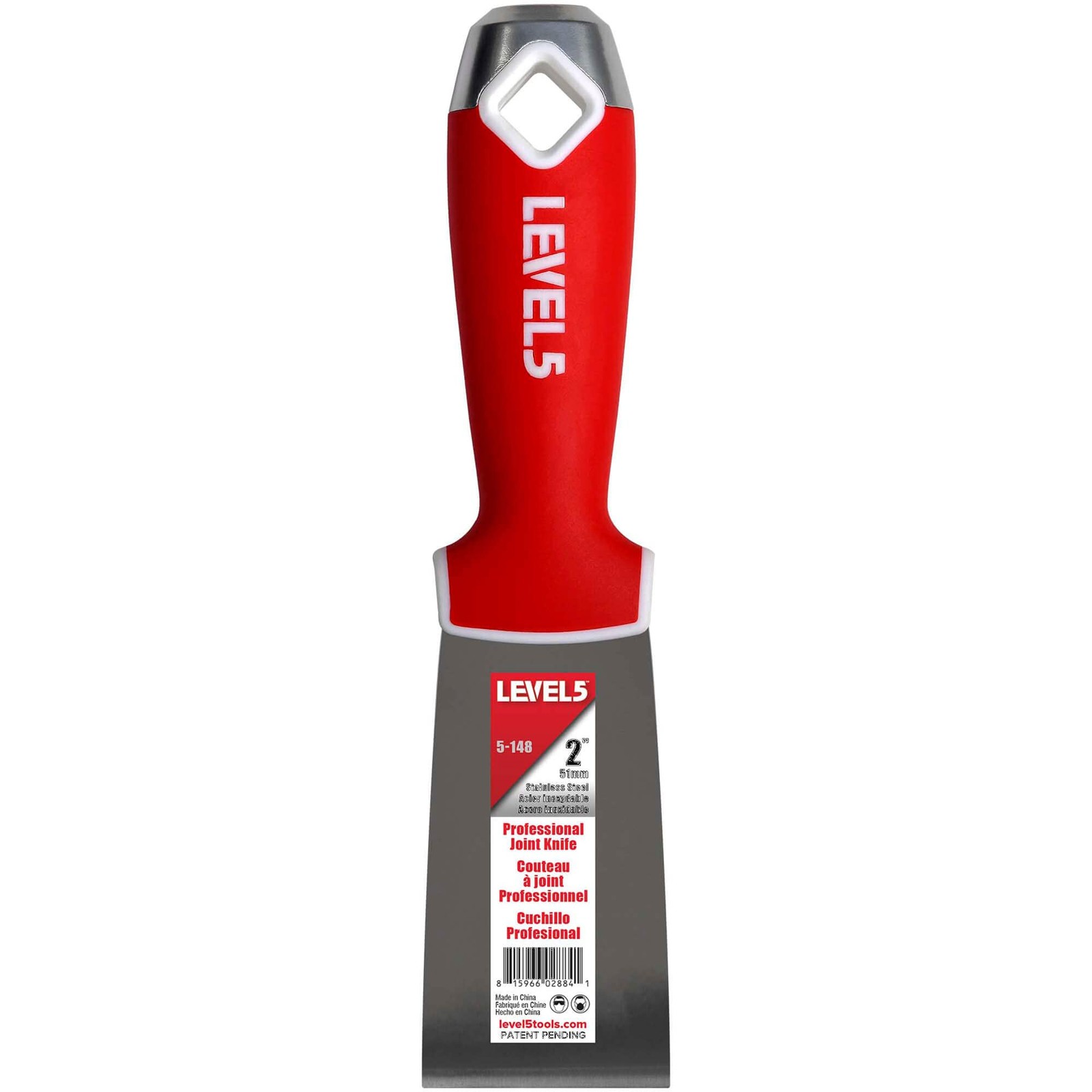 2" Soft-Grip Stainless Steel Drywall Joint Knife - | Pro-Grade | Comfortable ...