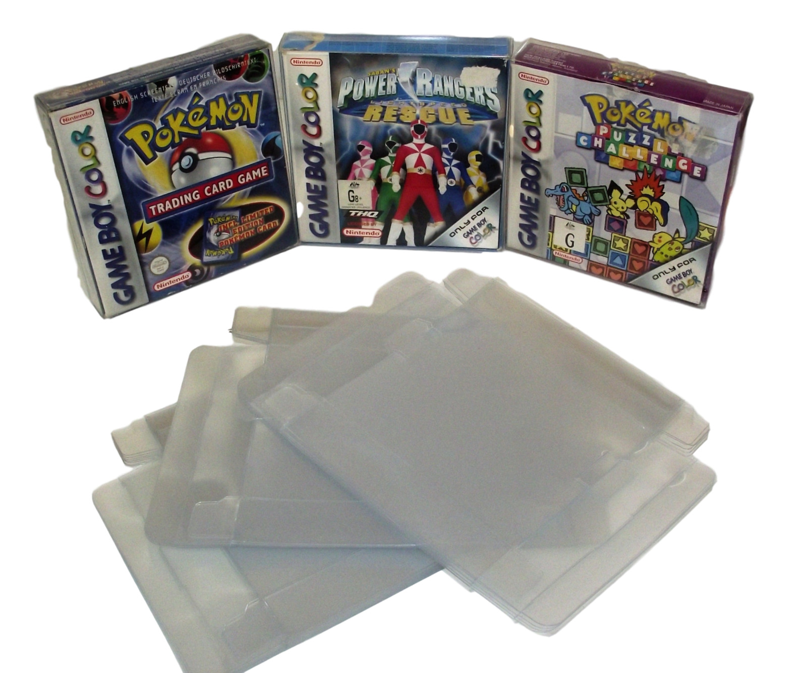 Nintendo Gameboy Color Box Clear Sleeve Cover Protective Case Dropdown Menu