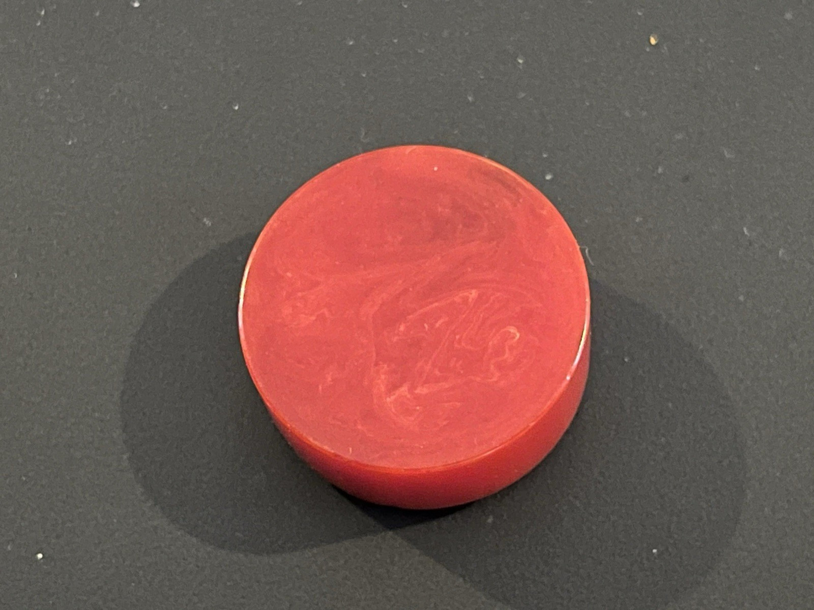 Vintage Red Bakelite Round Pencil Sharpener