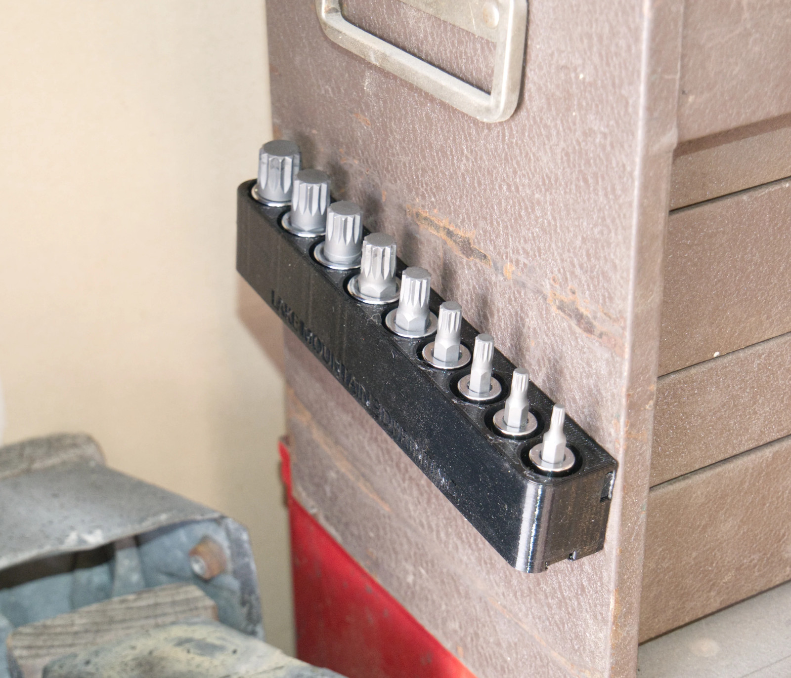 Magnetic Socket Organizer for Triple Square Sockets – Magnetic Socket Holder