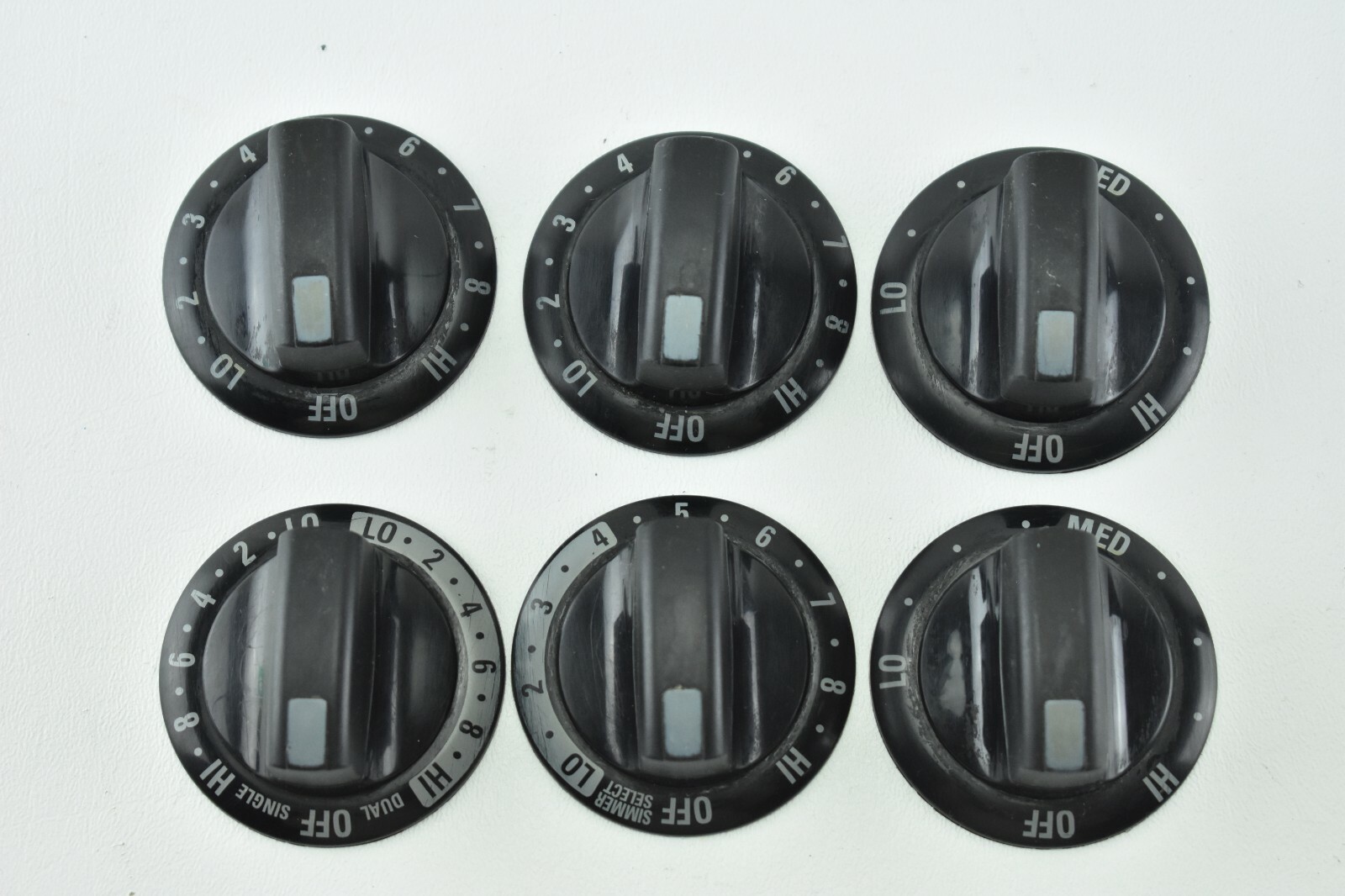 Genuine Kenmore Range Oven, Knob Set of 6 # 316208101 316208110 316208107