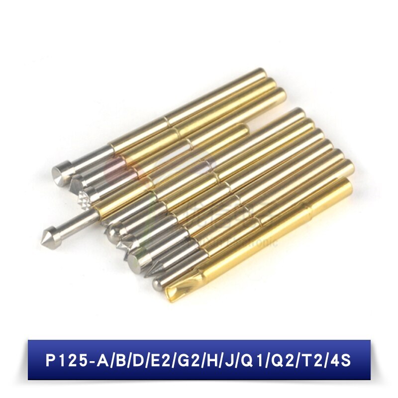 20Pcs Spring Test Probe Pogo Pin P125-A P125-B P125-D P125-E2 P125-G2 P125-H