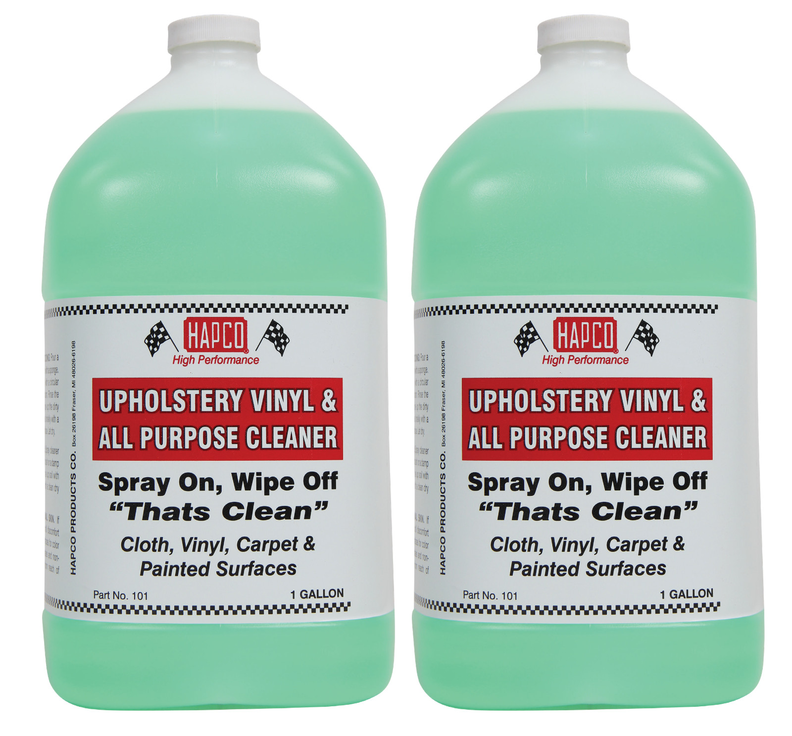 1 Gallon Vinyl & Upholstery Cleaner -CLEANS DIRT, GREASE AND OIL FAST! - 2 PACK