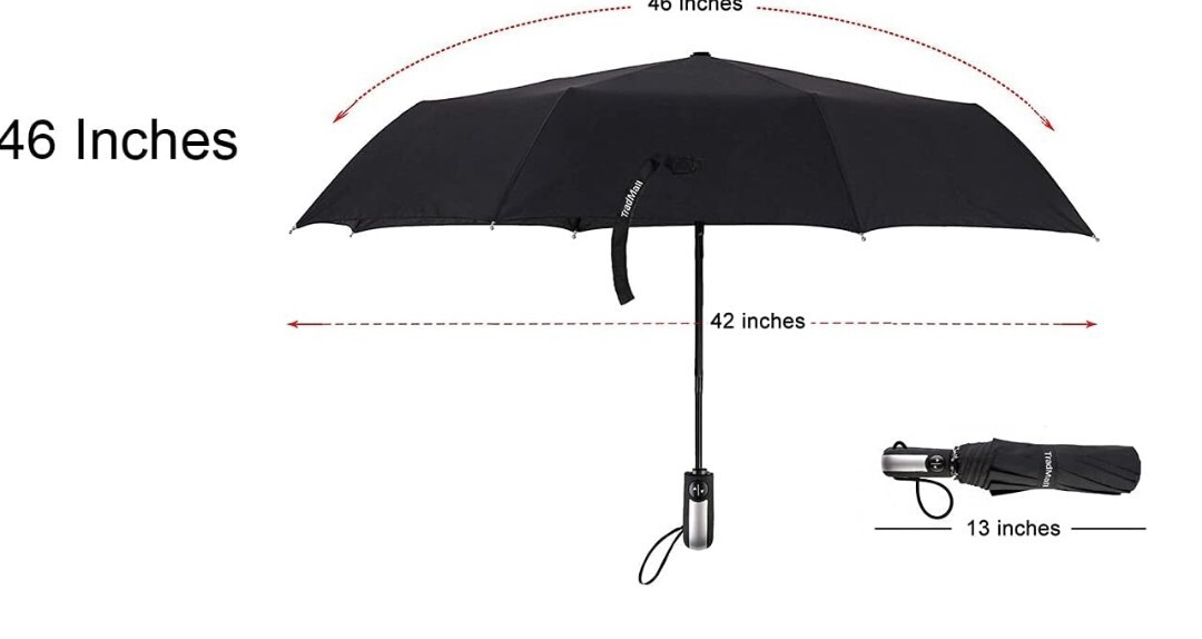 Stylish 3 Pack TradMall Travel Windproof Compact Umbrella