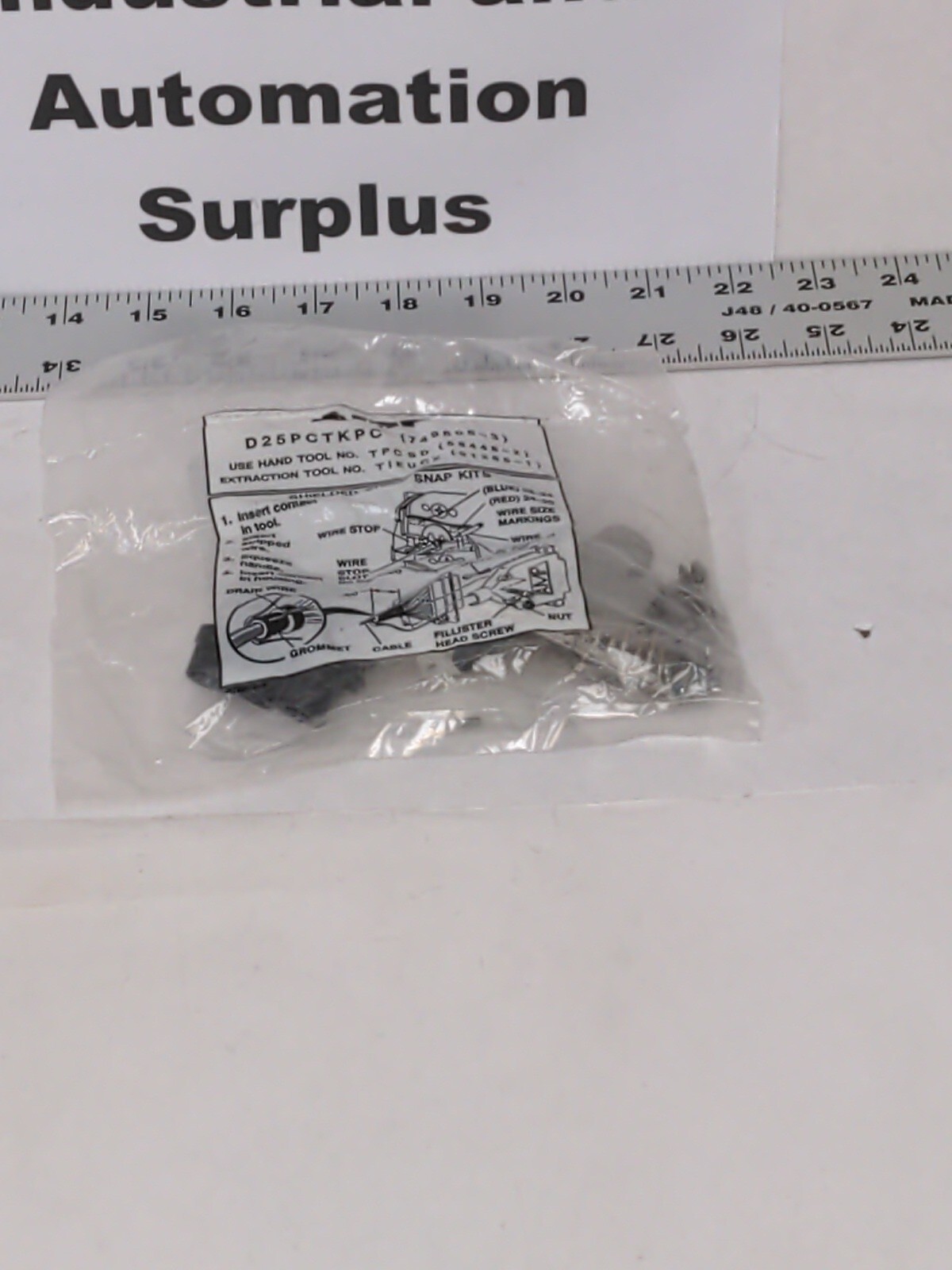 TE CONNECTIVITY AMP D25PCTKPC (749805-3) SHIELDED CRIMP SNAP KITS