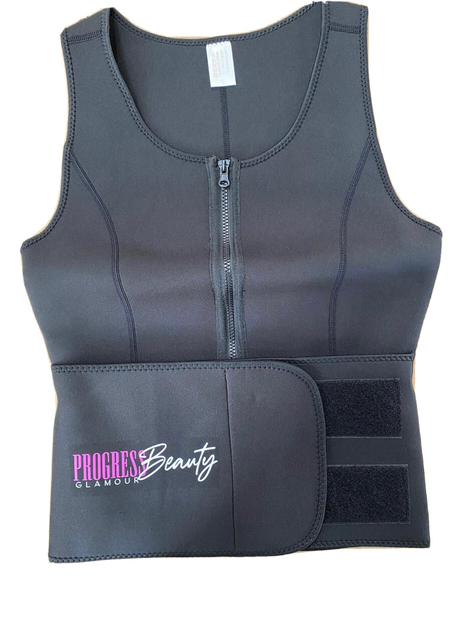 2 in 1 waist trainer sweat vest