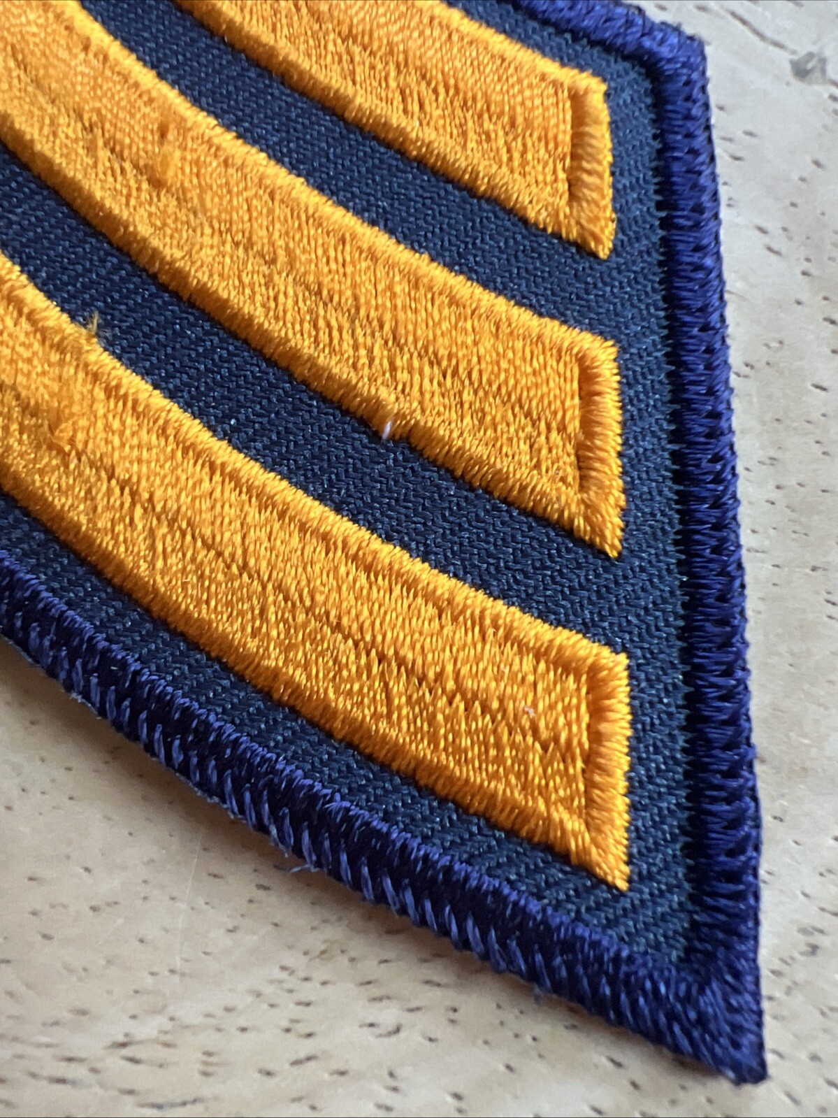 Sergeant Rank Chevron Patch 3”x3.5”. NEW
