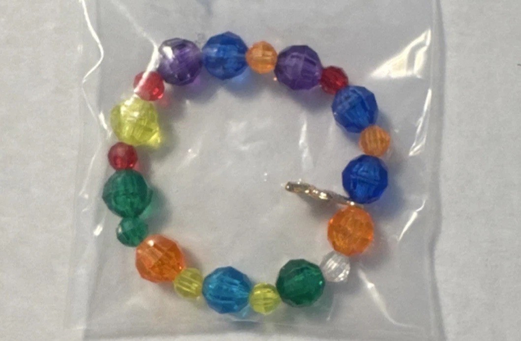 Unisex Multicolor Beaded Bracelet with Starfish Dangle Charm Beach (Kids/Teen)