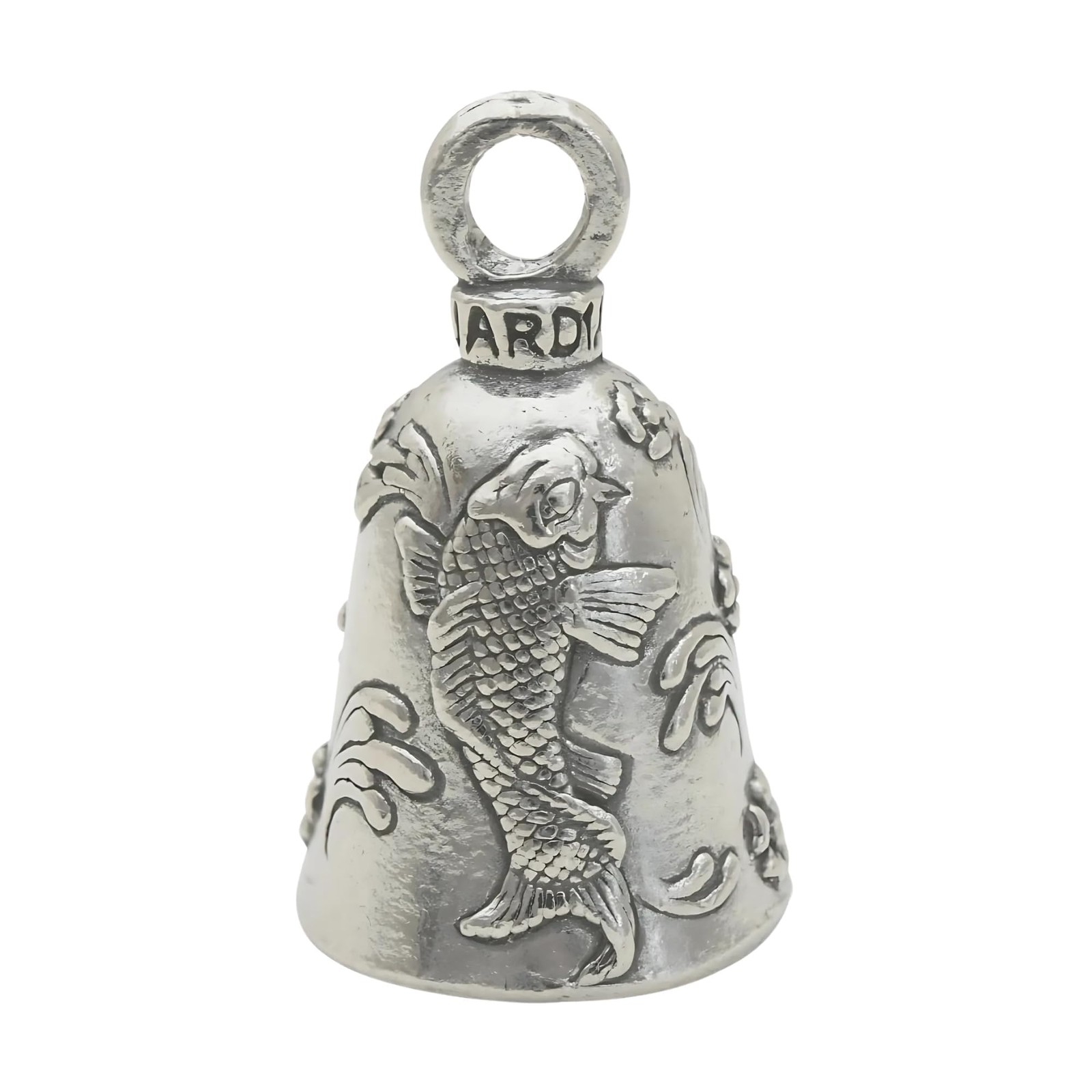 Guardian Bell Japanese Koi Good Luck w/Keyring & 1.75",