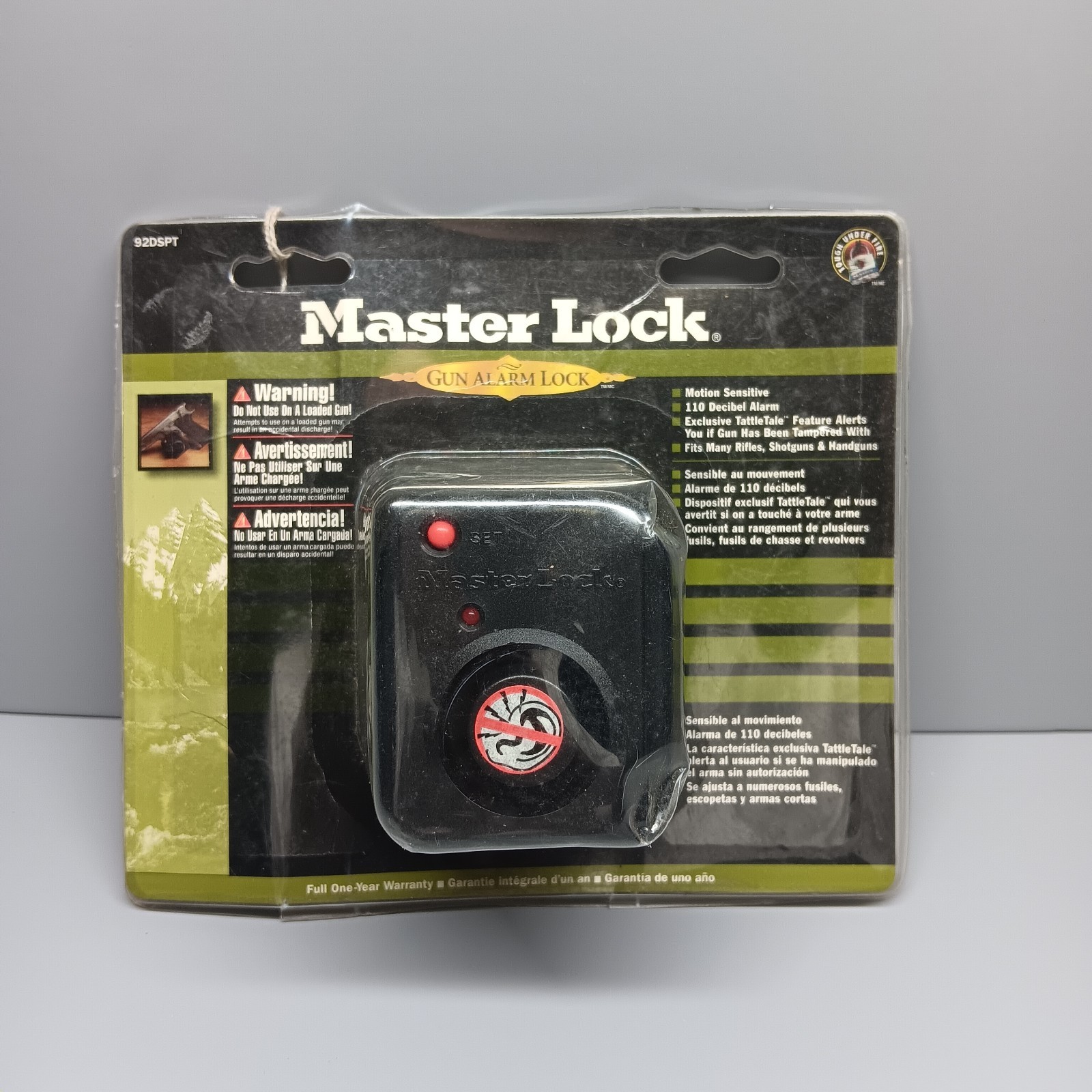 New Master Lock Motion Activated Alarm Gun Lock w/ 2 Keys