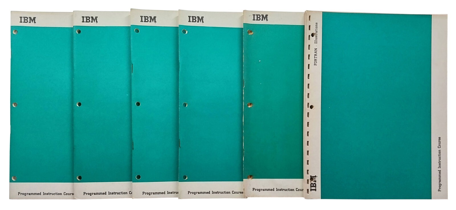 Lot 6 IBM Fortran Programmed Instruction Course Manuals 1963 Vintage Computing