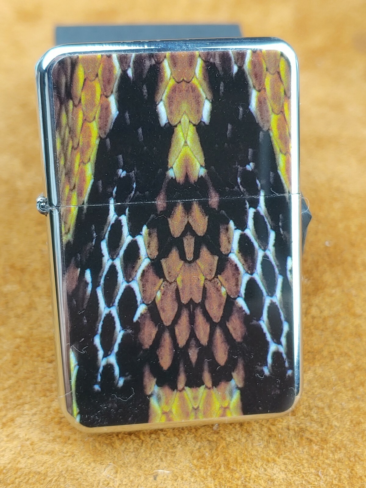 STAR-1 Steel Lighter - ANIMAL PRINTS - RATTLESNAKE #L188 NEW in Gift Box!