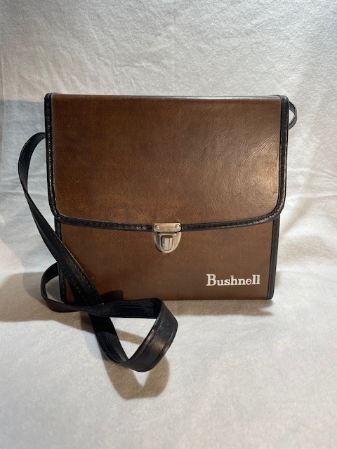 Vintage Bushnell Sportview Brown Leather Binoculars Case w/ Strap *No Binoculars