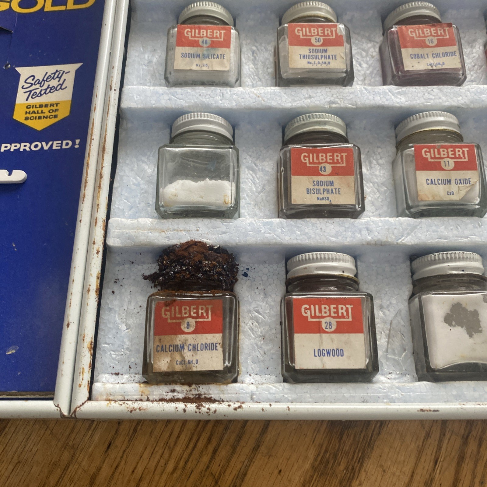 6 Bay Gilbert Chemistry Set 1960's? # 12042