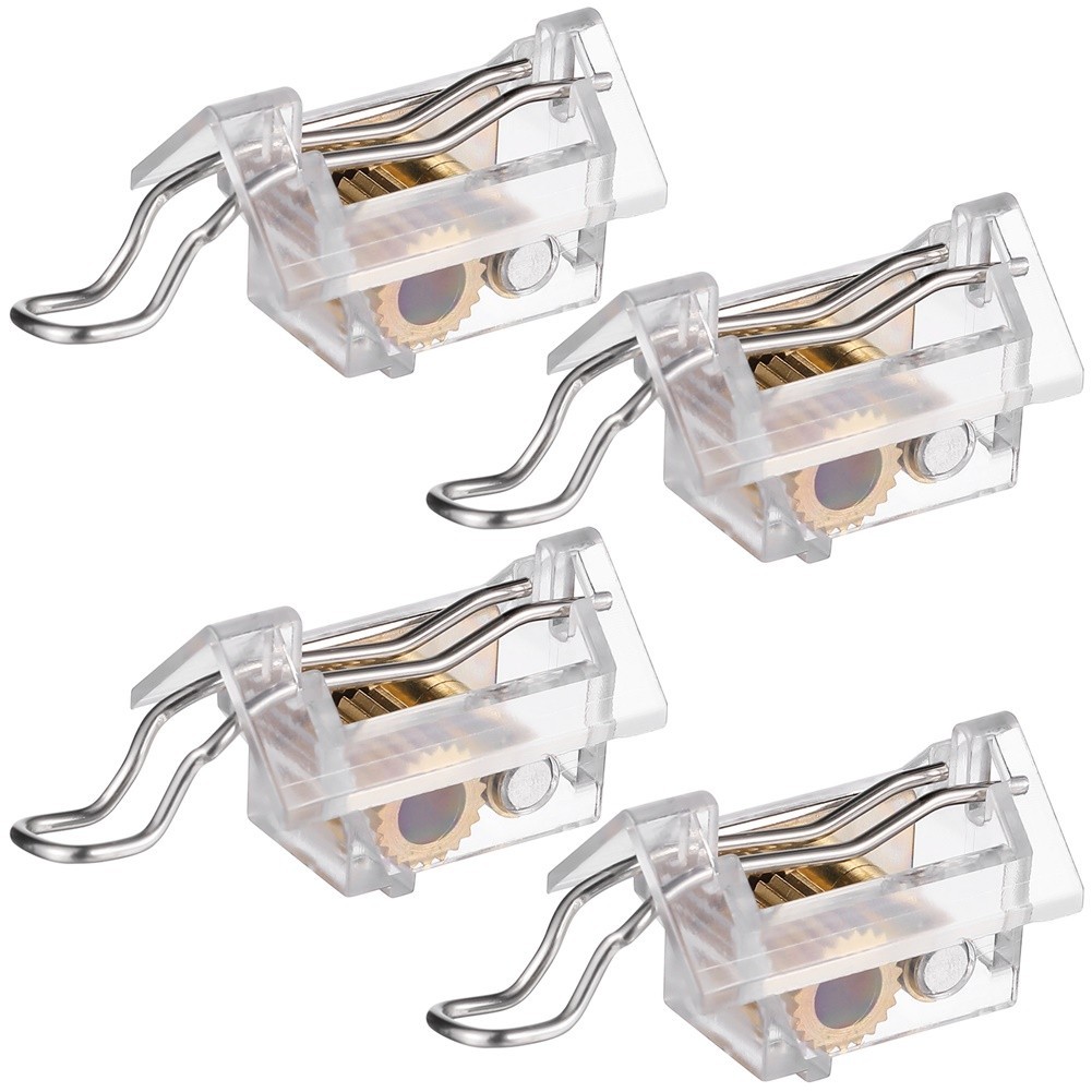 Cord Locks 4 Pack Transparent Plastic for Venetian Roller Vertical Blind Cords