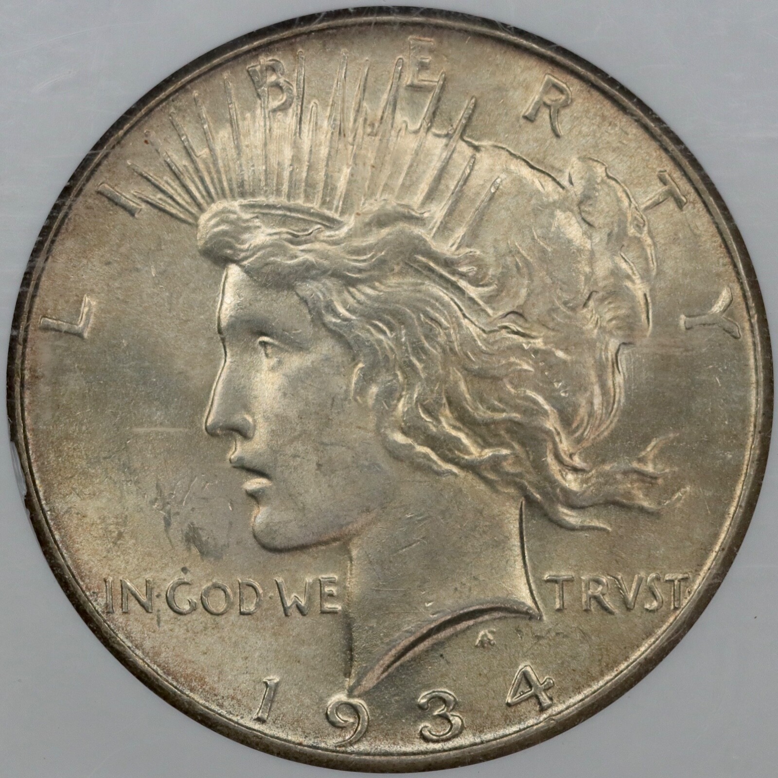 1934 Peace Dollar - NGC MS 62