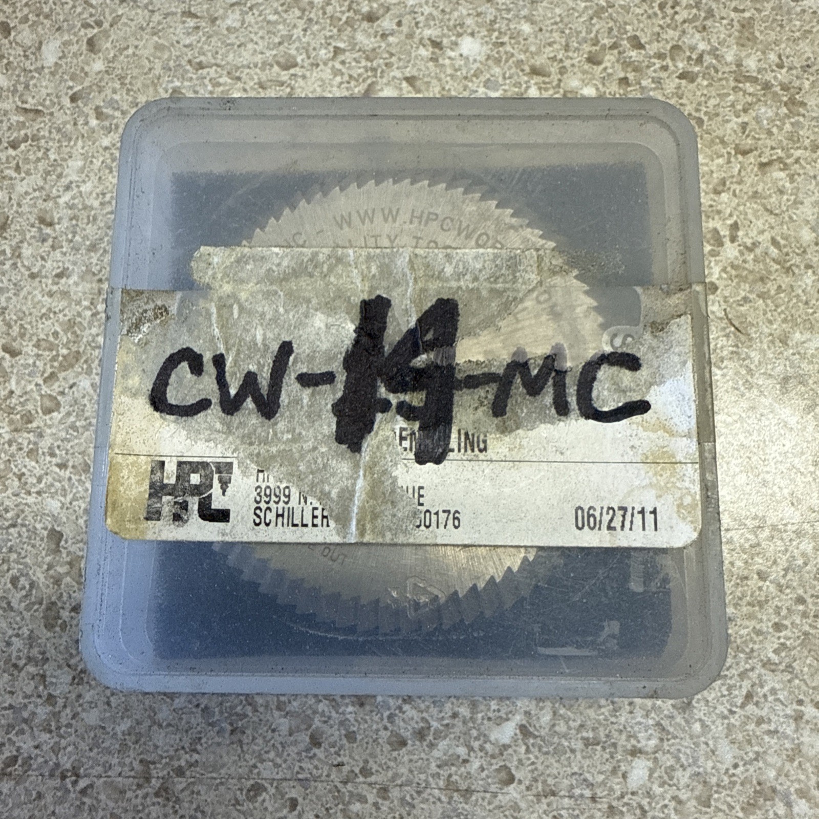 HPC CW-14MC Key machine cutter blade. Slightly used