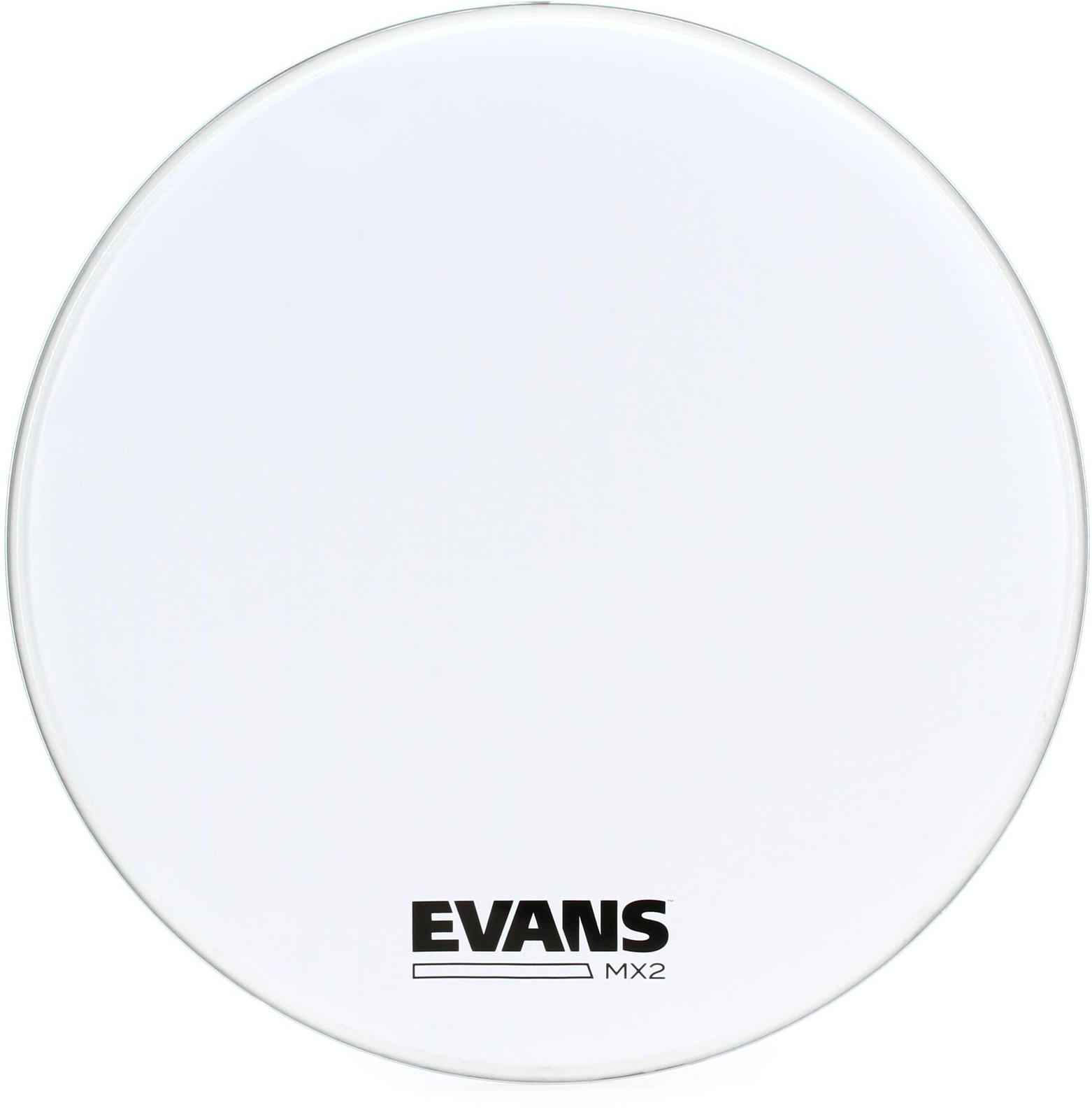 Evans MX2 White Marching Bass Drumhead - 20 inch