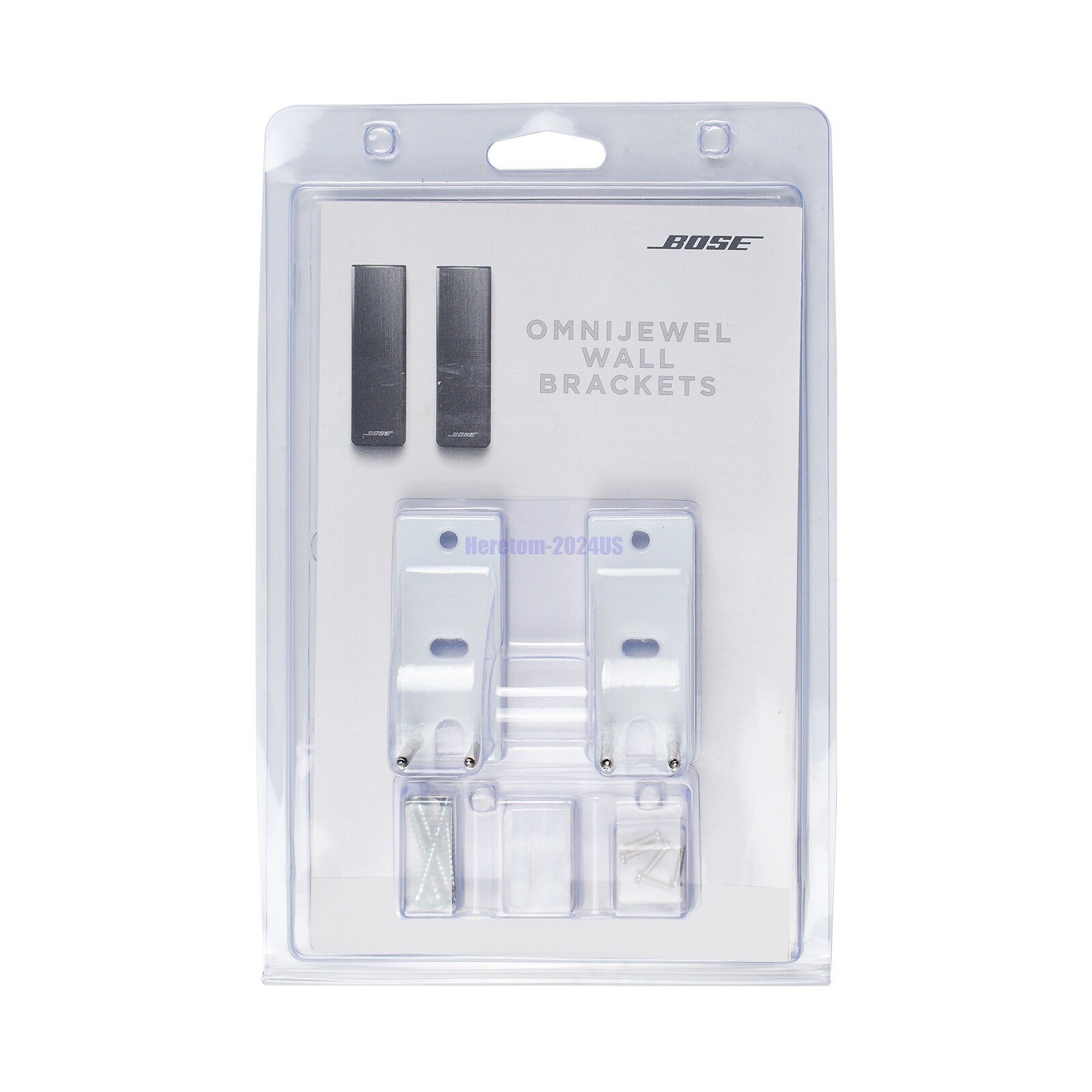 Pair Bose OmniJewel Wall Mounting Brackets for BOSE Lifestyle 650 - WHITE