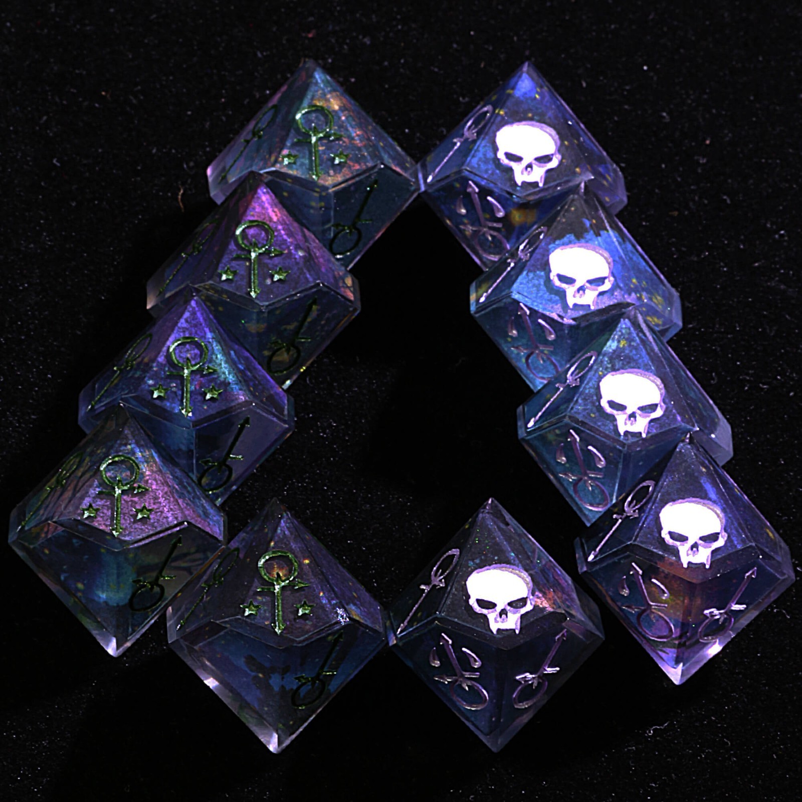 15 Polyhedral Resin Anarch Sets WoD VtM Dice Starveil