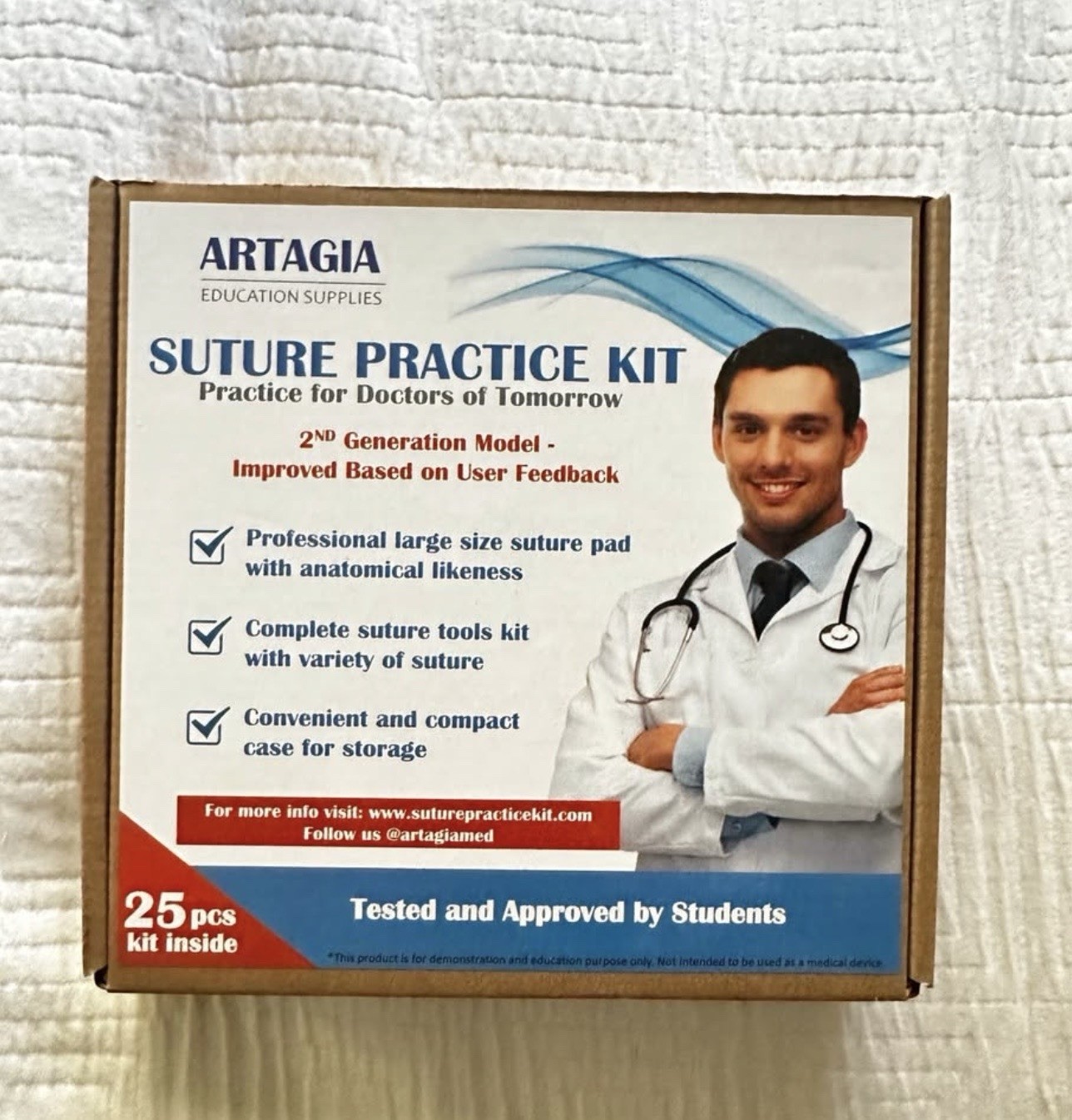 Artagia Med - Suture Practice Kit - 2nd Generation Model
