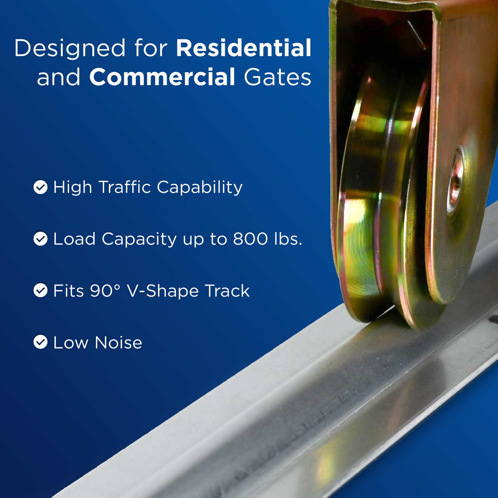 ALEKO Sliding Gate Hardware Kit with Extension Bracket