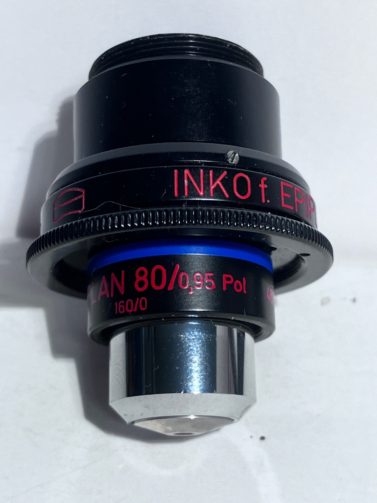 Zeiss INKO Epiplan 80X Reflected Light Microscope Objective 462080-9901  462005-