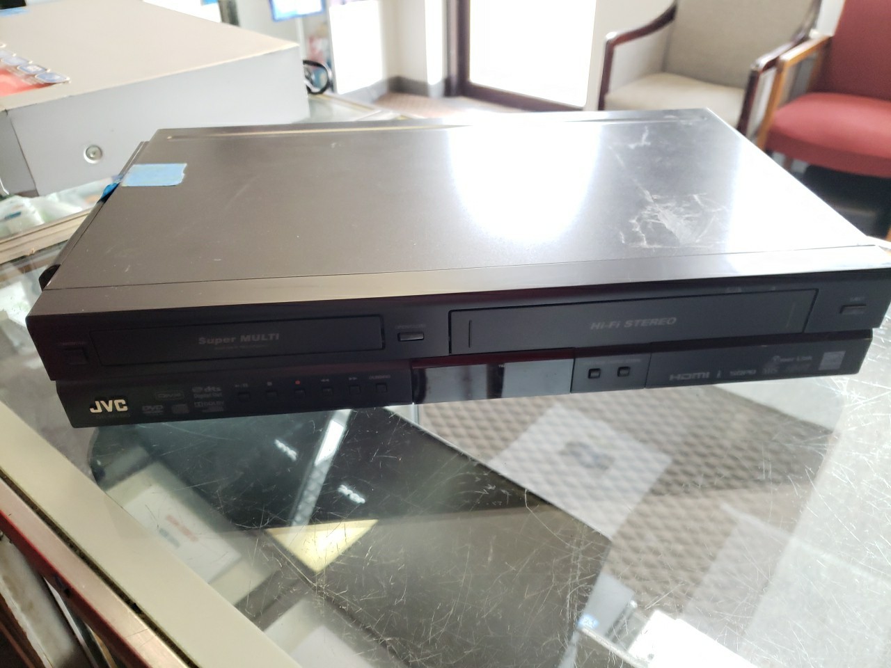 JVC DR-MV80B DVD VCR RECORD COMBO W/REMOTE & POWER CORD (NO BATTERIES) FREE SHIP