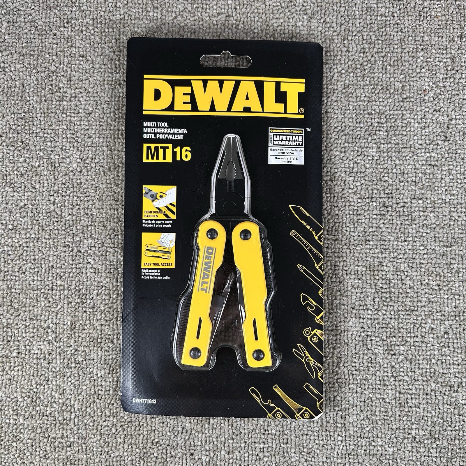 DEWALT MT16 Multi-Tool Plier Stainless Steel Blade DWHT71843 Lifetime Warranty